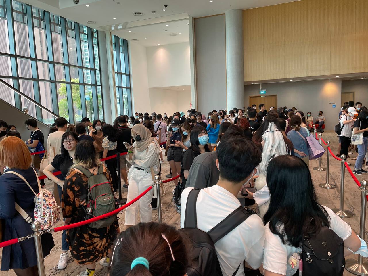 Queue outside Artcade event hall